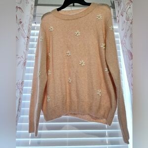 Floral Embellished Sweater